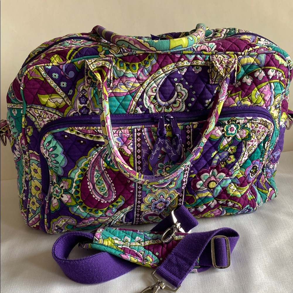 Vera Bradley Weekender Vibrant Quilted Women's Bag Purple